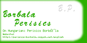 borbala perisics business card